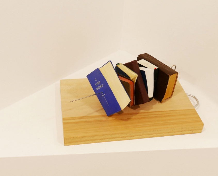 Redemtion (Holy books, wood and metal)