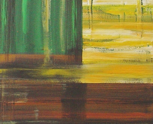 Contact IX. (oil on canvas 50X100)