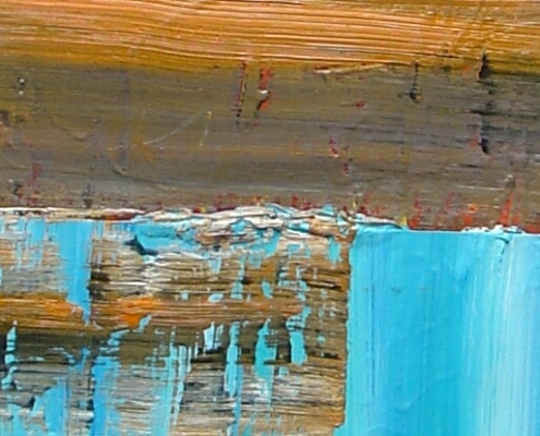 Contact XV (oil on canvas 20X60)