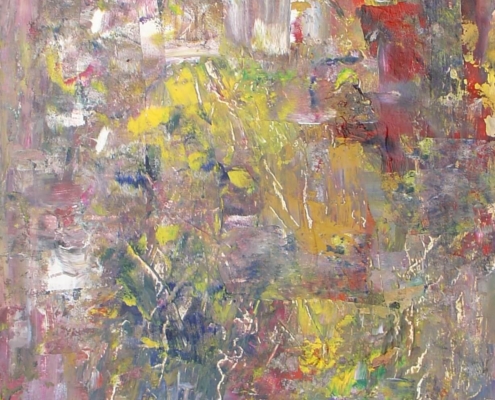 Night lights (mixed media on paper 50x70)