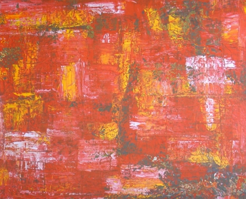 Reflections (mixed media on canvas 70x100)