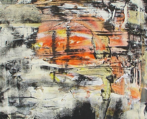 The day after (mixed media on canvas 50x70)