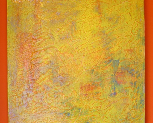 The sunset of Mr. Turner (mixed media on canvas 60x60 in 70x70)