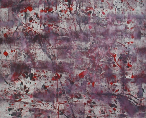 Traces (mixed media on canvas 80x80)