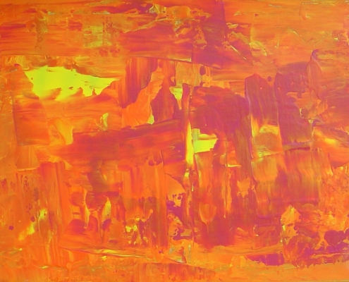 that first sunset (mixed media on canvas 50x70)